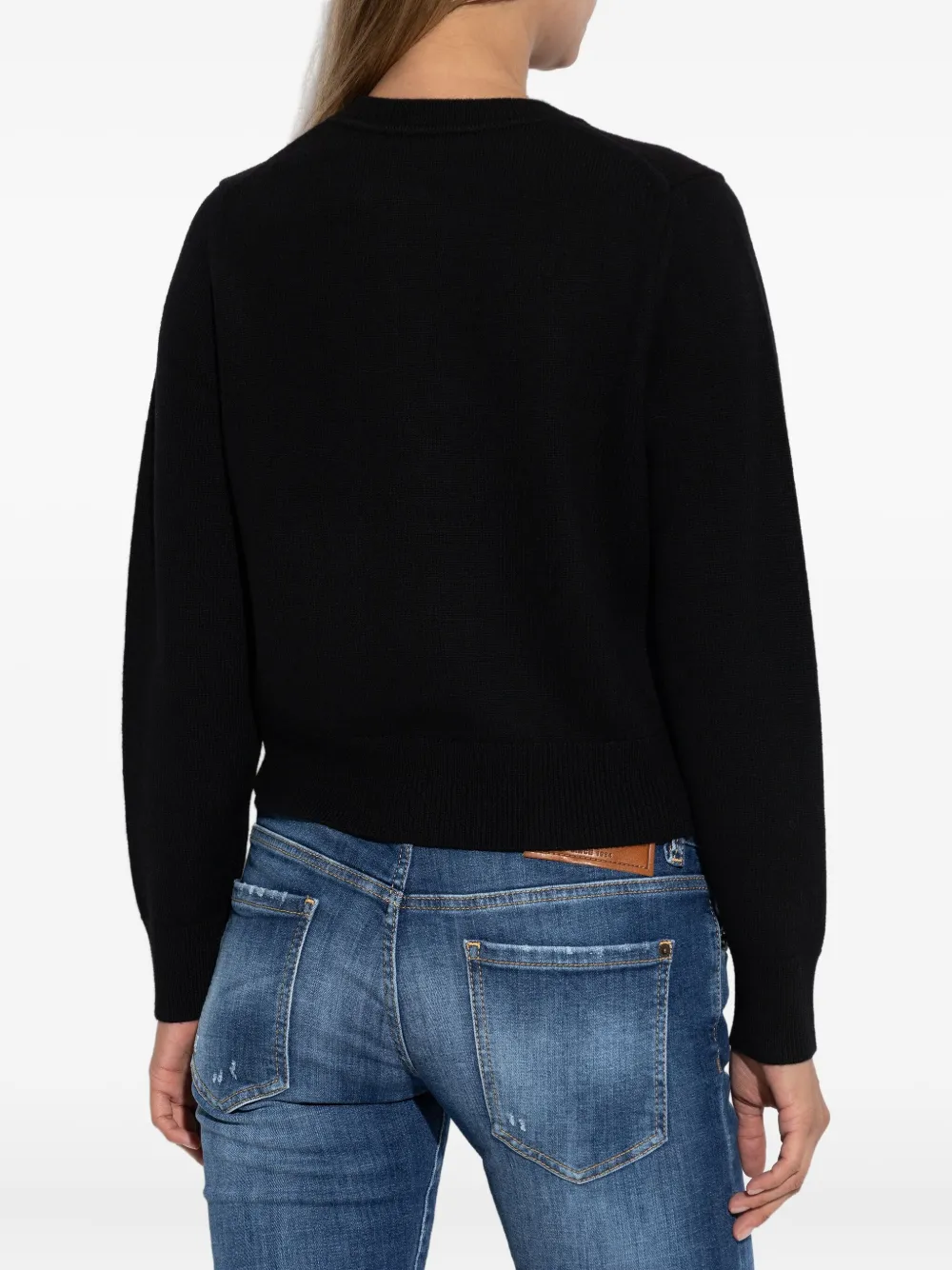 Kate Spade Button-embellished Cardigan In Black