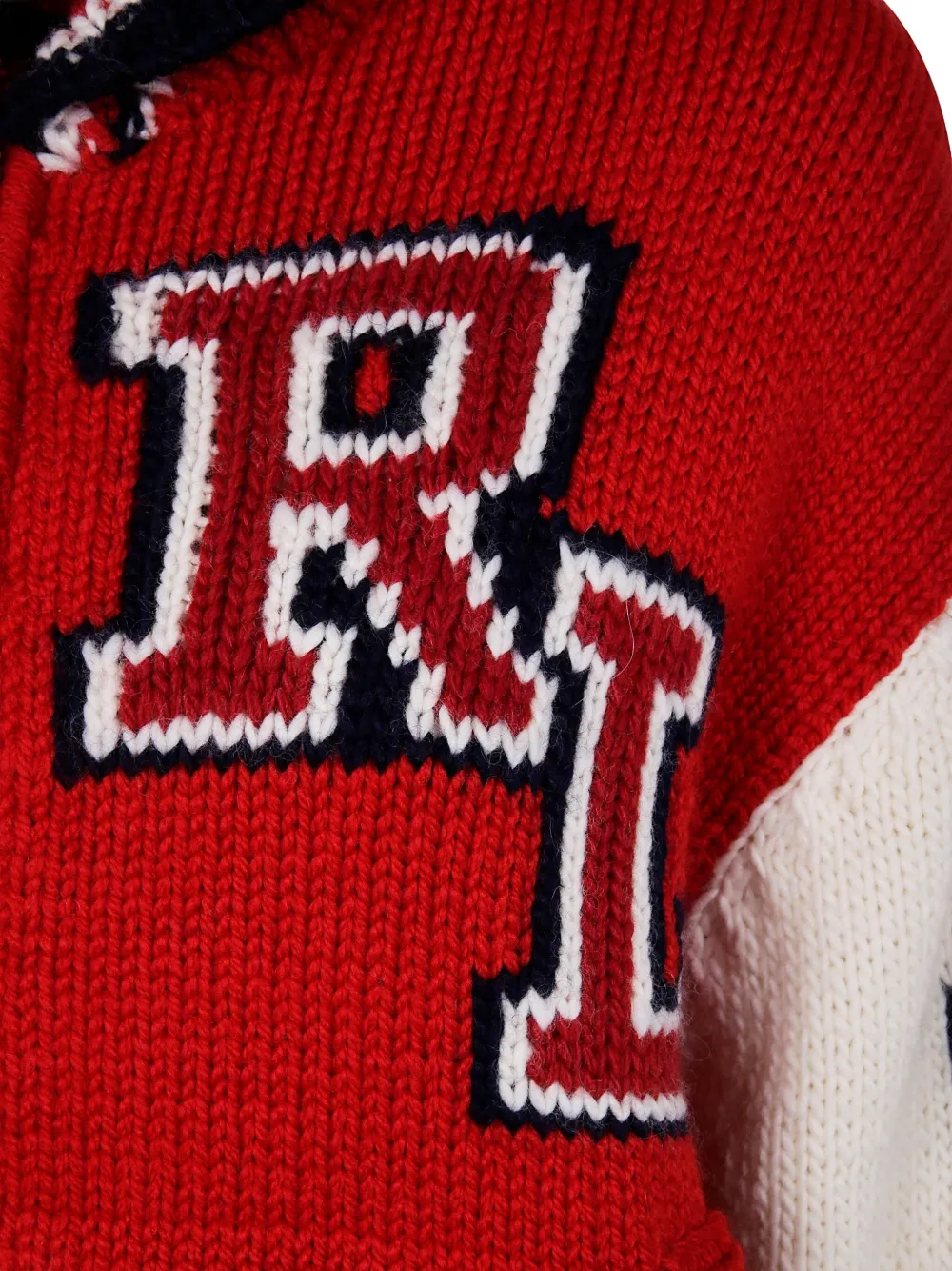 Polo Ralph Lauren knitted wool cardigan Rood