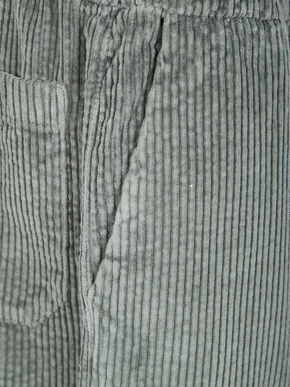 Labo Art Corduroy-textured Trousers In Gray