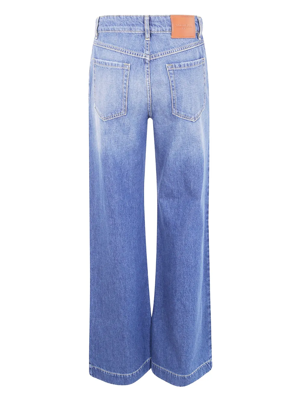 Antonelli logo-patch jeans - Blauw