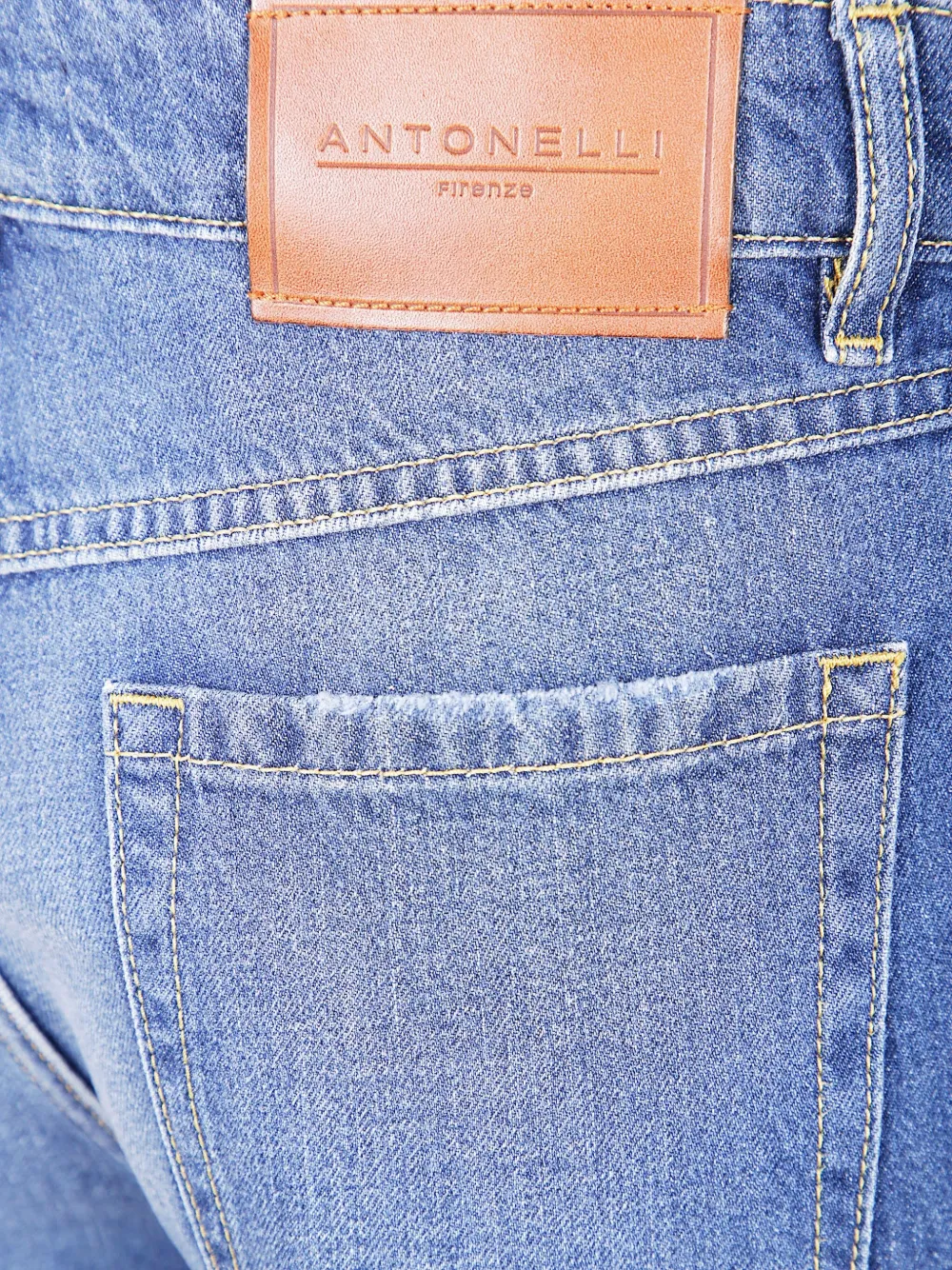 Antonelli logo-patch jeans Blauw