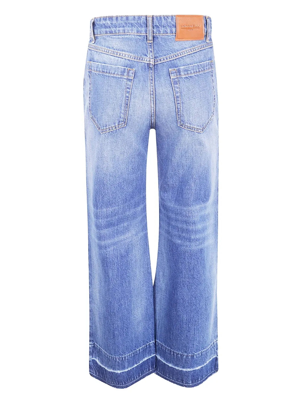 Antonelli logo-patch jeans - Blauw