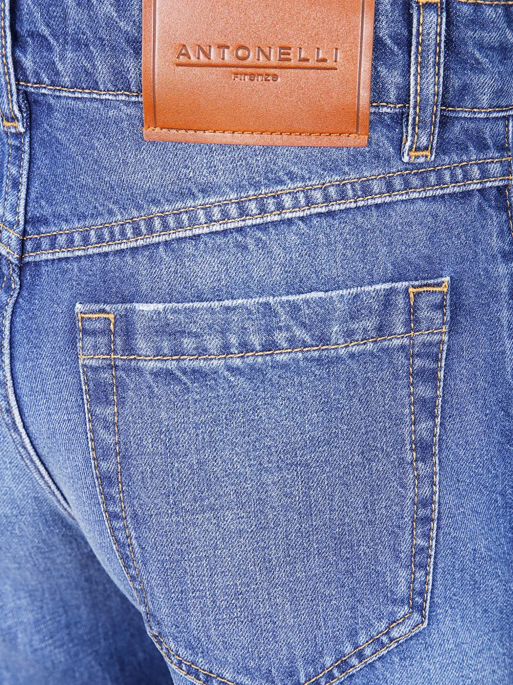 Antonelli logo-patch jeans Blauw