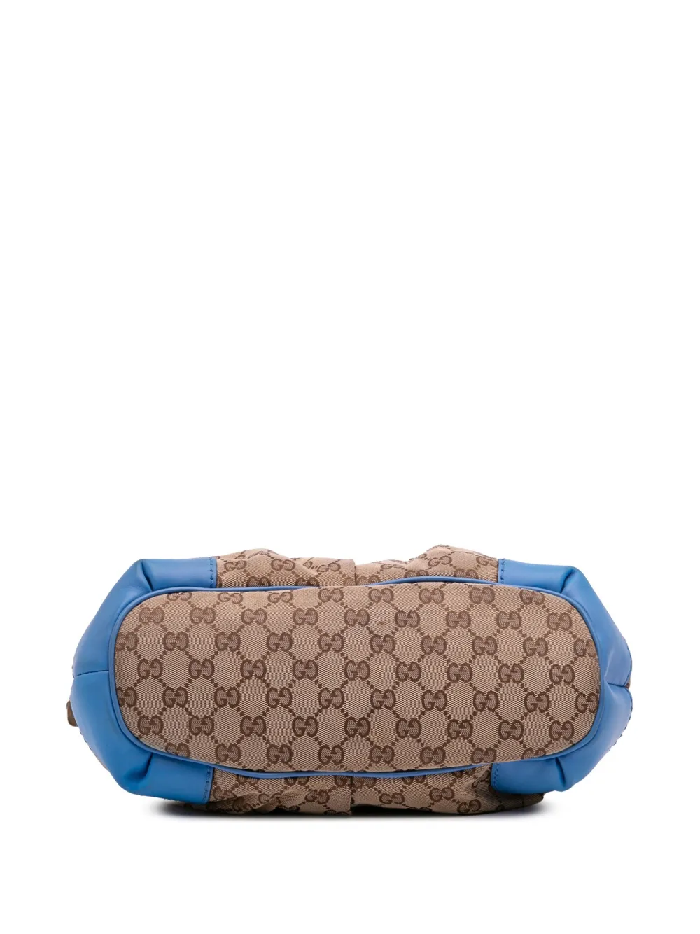 Pre-owned Gucci 2016-2025 Gg Canvas Sukey Satchel In Brown