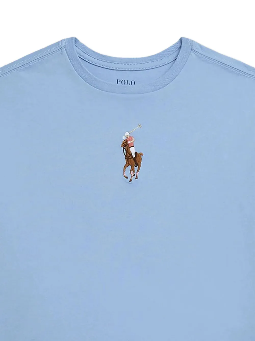POLO RALPH LAUREN KIDS T-shirt met geborduurd logo Blauw
