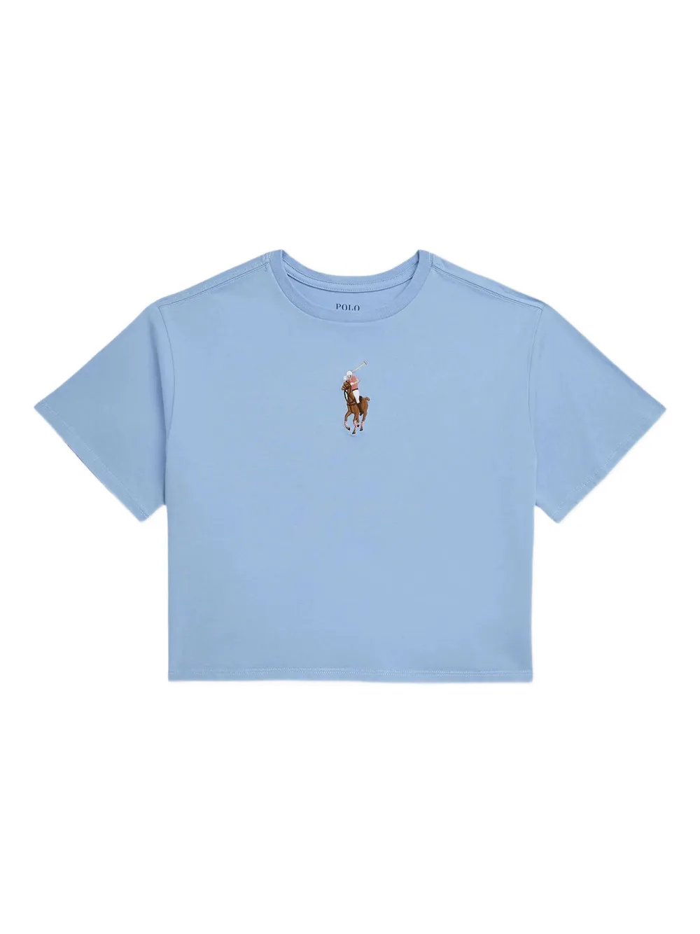 POLO RALPH LAUREN KIDS embroidered-logo t-shirt Blauw