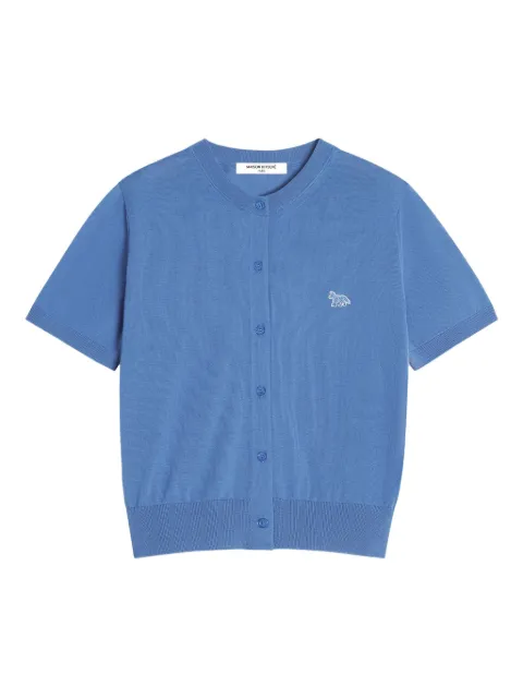 Maison Kitsuné Baby Fox-embroidered cardigan