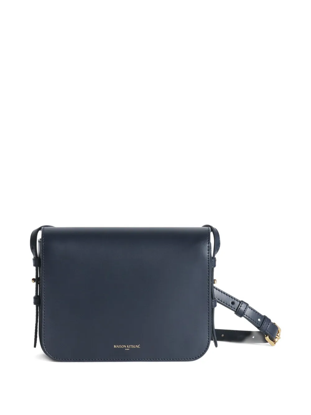 Maison Kitsuné Edie leather mini bag Blauw