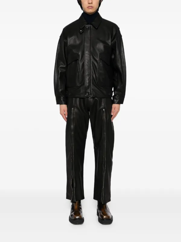 ジャケット・アウター yoke LEATHER FLIGHT JACKET 31475597_61014568_600.jpg