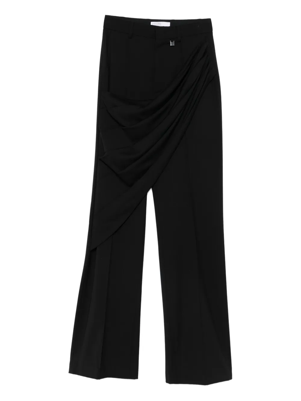 Giuseppe Di Morabito Draped Straight-leg Trousers In Black