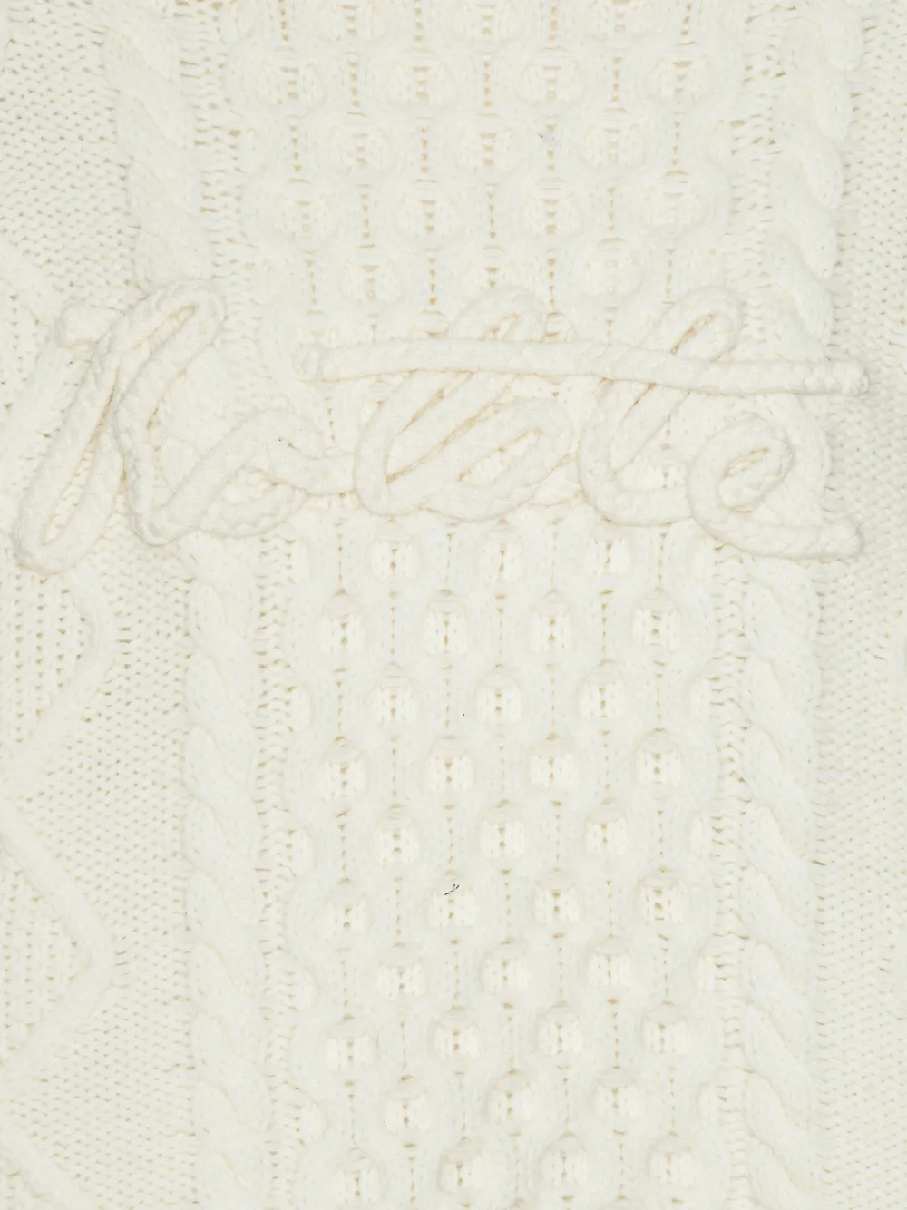 ROTATE BIRGER CHRISTENSEN Kabelgebreide trui Wit