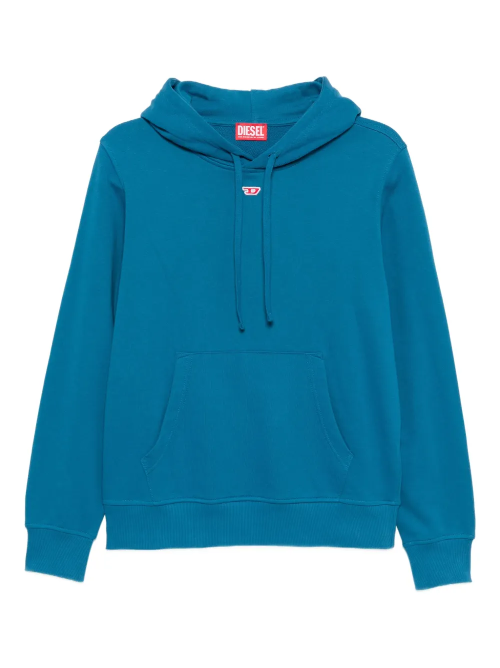 Diesel logo-patch hoodie | Blue | Image 1