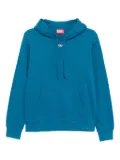 Diesel logo-patch hoodie - Blue