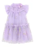 ANGEL'S FACE KIDS sequin-embellished ruffled dress - Purple