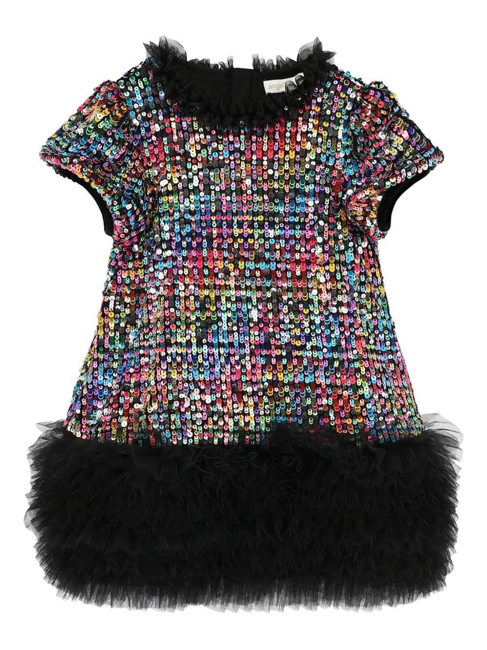 ANGEL'S FACE KIDS Jurk verfraaid met pailletten Zwart