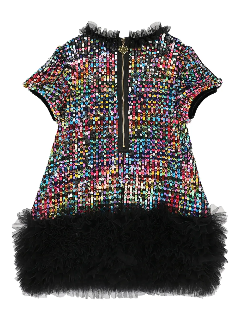 ANGEL'S FACE KIDS Jurk verfraaid met pailletten Zwart