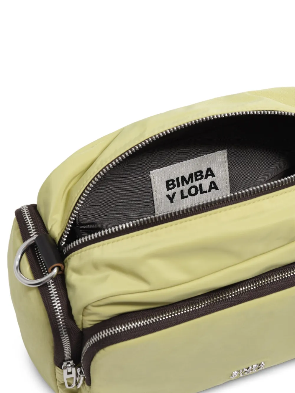 Bimba Y Lola Medium Nylon Pocket Crossbody Bag In Green