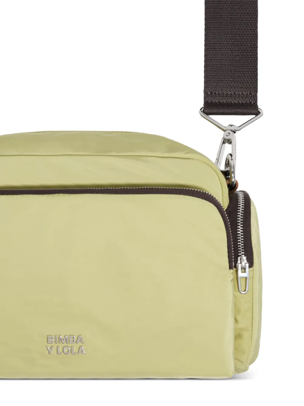 Bimba Y Lola Medium Nylon Pocket Crossbody Bag In Green