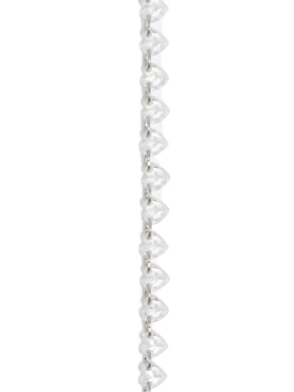Bimba y Lola crystal-heart bracelet - Zilver
