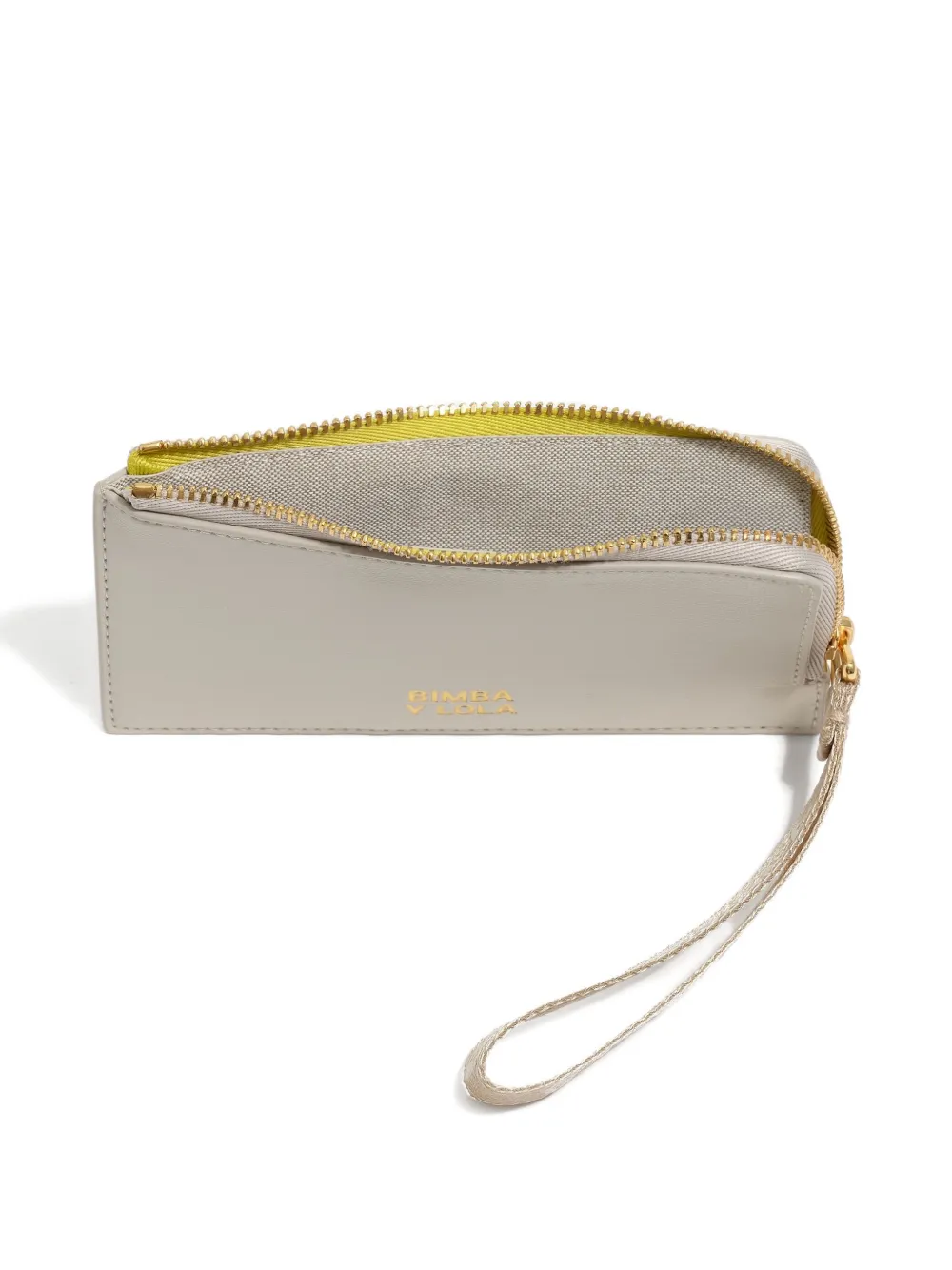 Bimba y Lola logo-print leather wallet - Beige