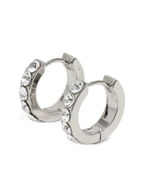 Bimba y Lola rhinestone-embellished hoop earrings