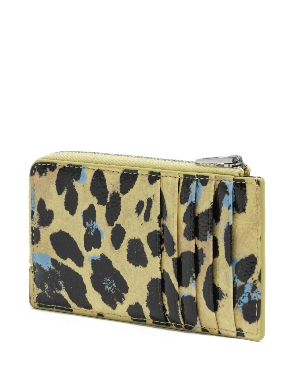 Bimba Y Lola Textured Leopard Print Purse In Yellow