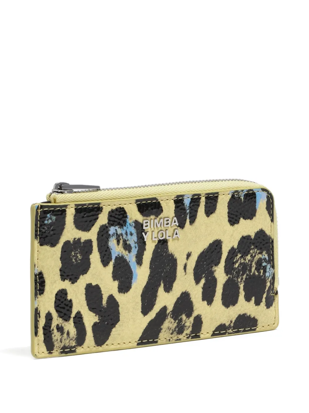 Bimba y Lola textured leopard print purse - Geel