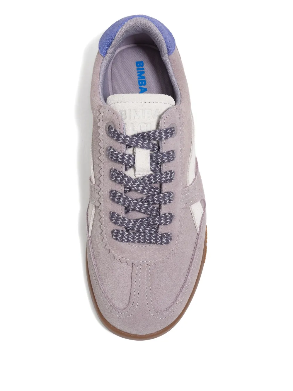 Bimba Y Lola Split Leather Indoor Sneakers In Purple