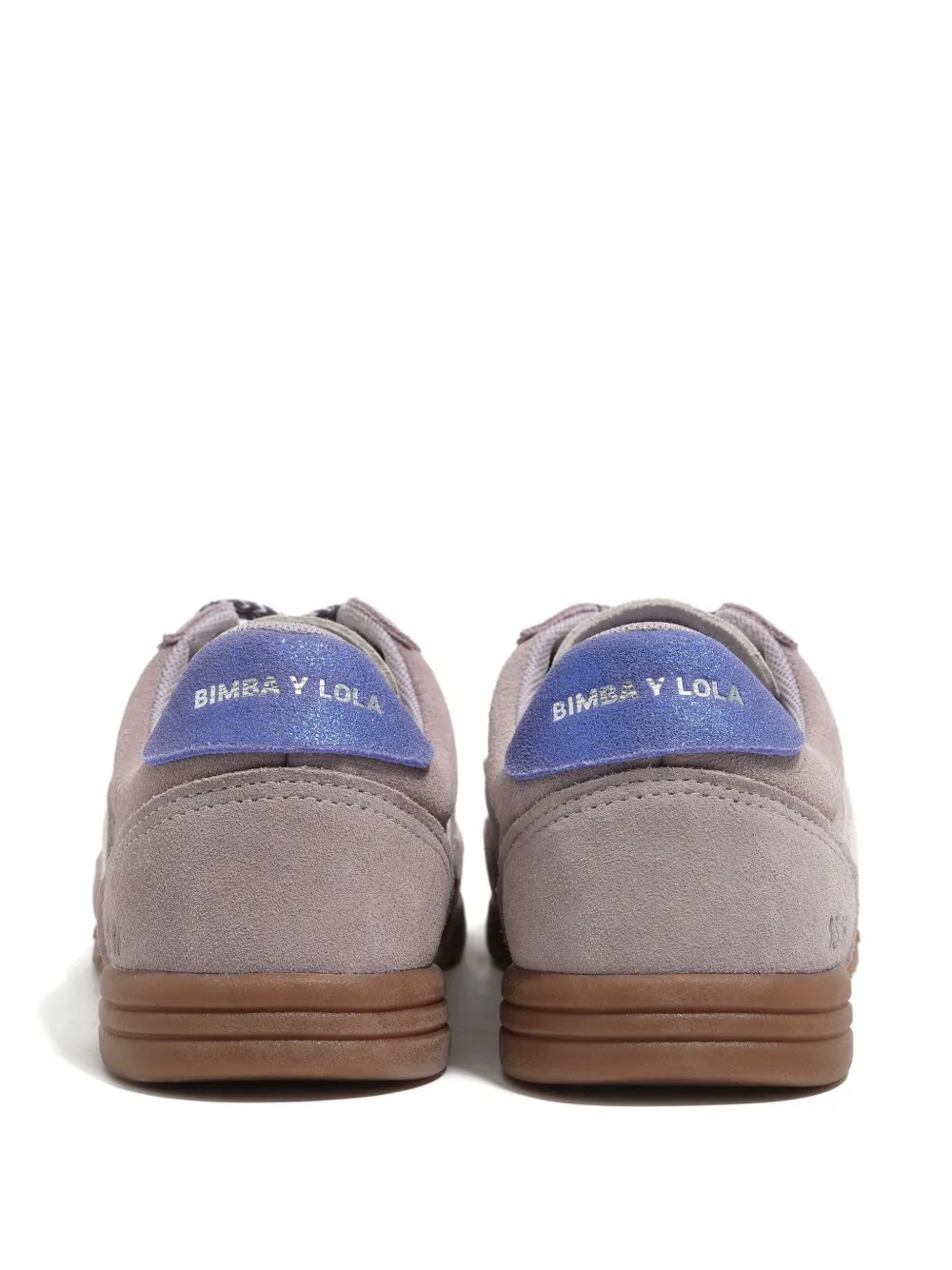 Bimba Y Lola Split Leather Indoor Sneakers In Purple