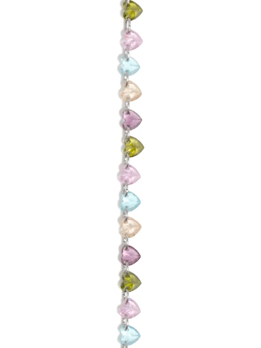 Bimba y Lola Armband met hartvormig kristallen - Zilver