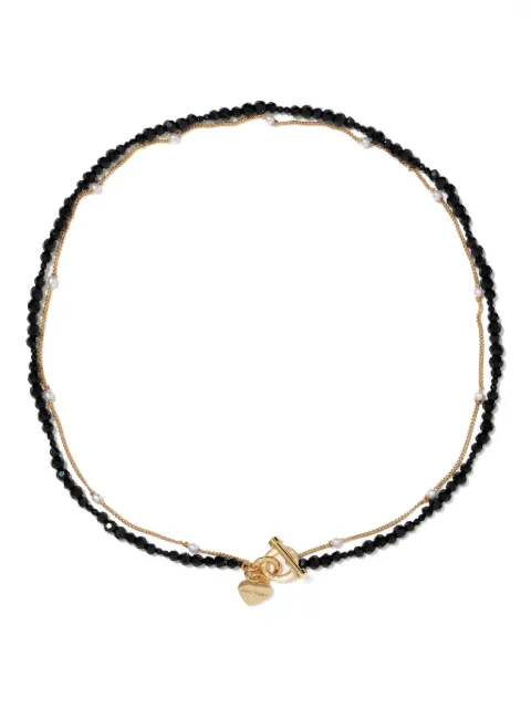 Bimba y Lola قلادة بطبقة مزدوجة وشعار قلب