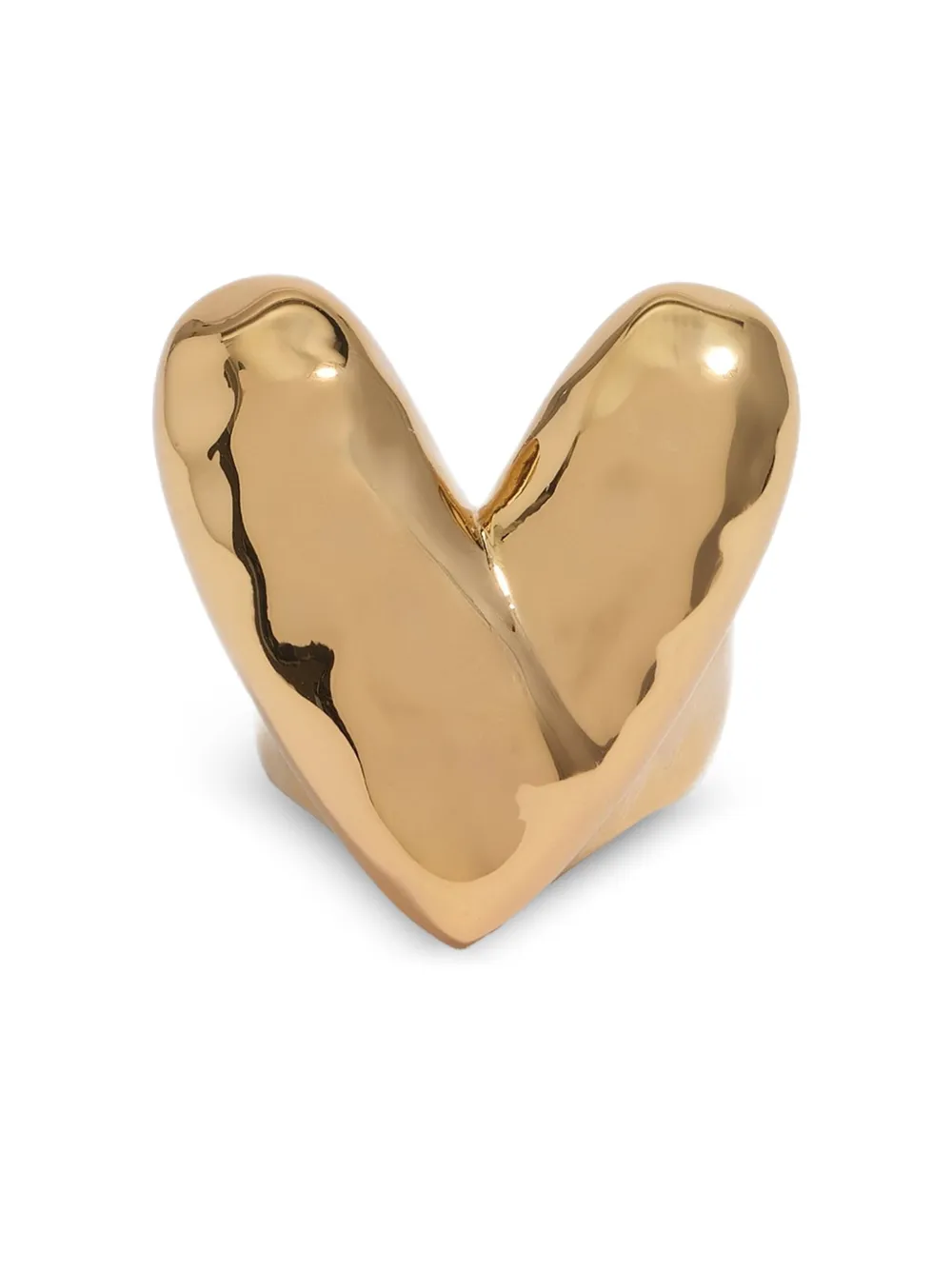 Bimba y Lola heart-motif ring | Gold | Image 1