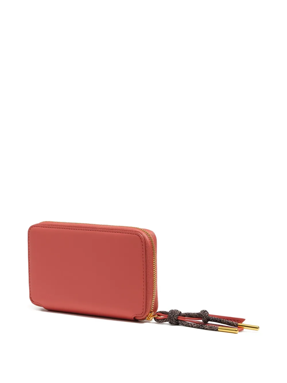 Bimba Y Lola Leather Zip Wallet In Pink
