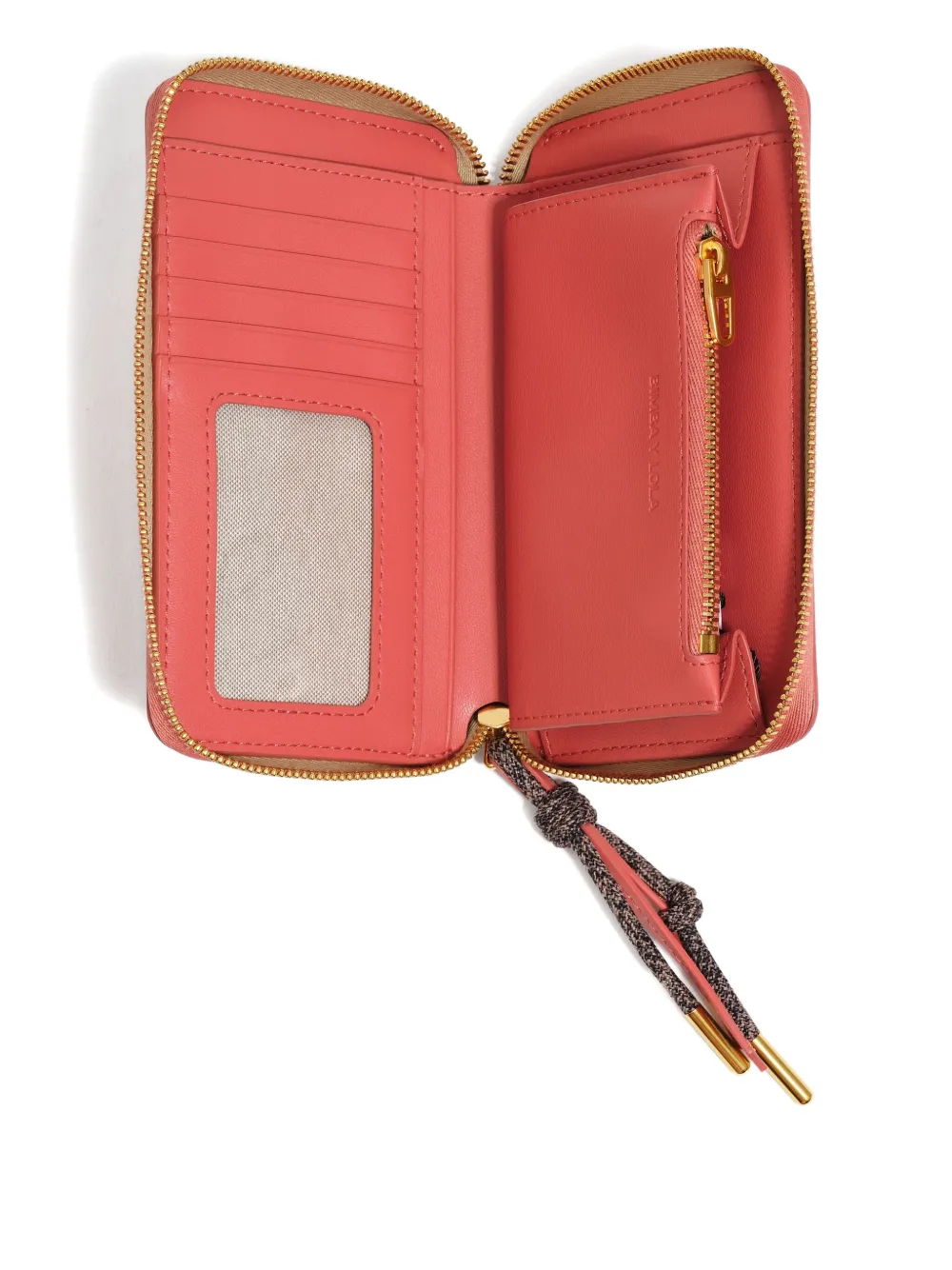 Bimba y Lola leather zip wallet - Roze