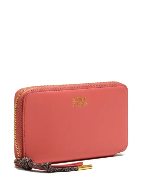 Bimba y Lola leather zip wallet
