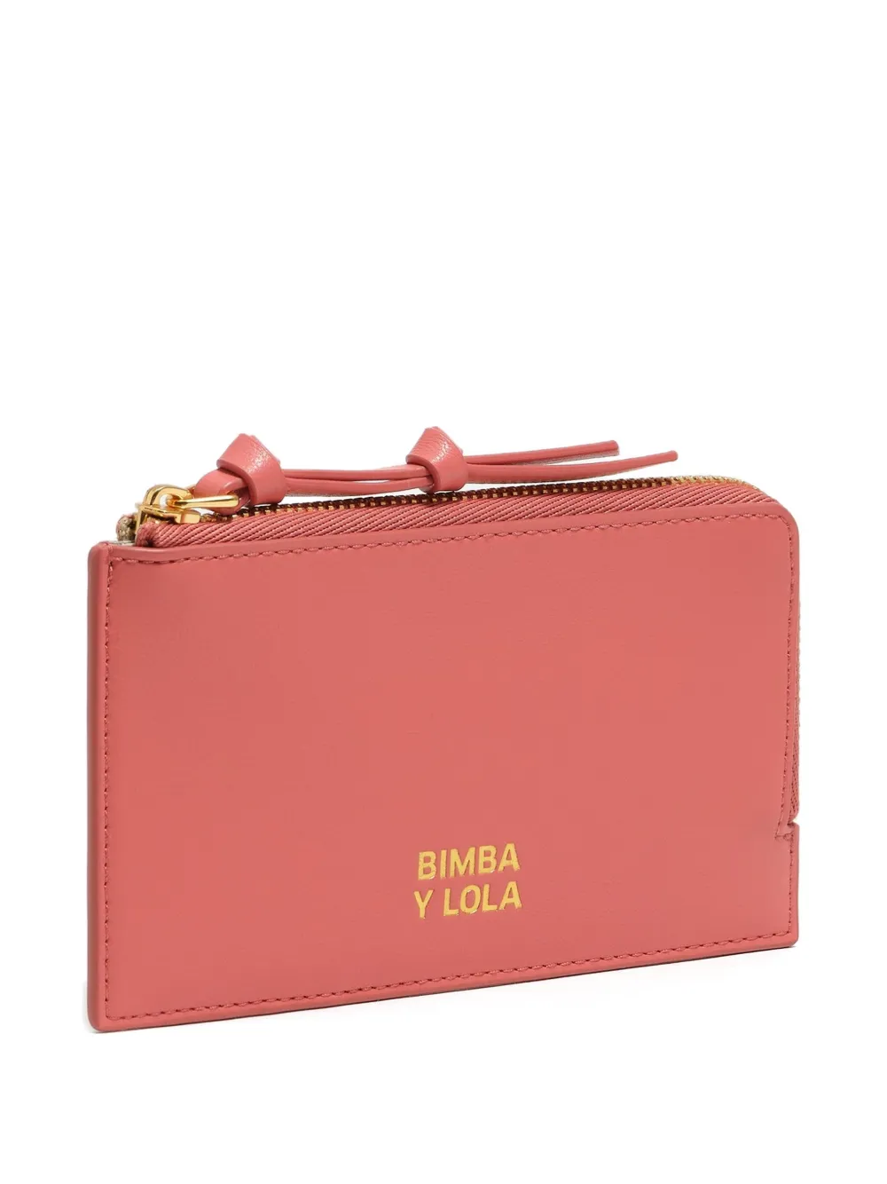 Bimba Y Lola Leather Zip Purse In Pink
