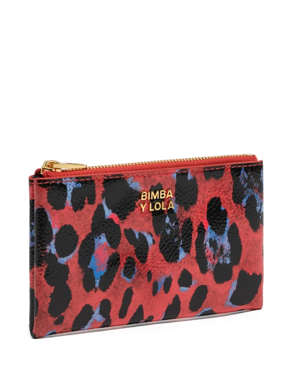 Bimba y Lola leopard-print wallet | Red | Image 1