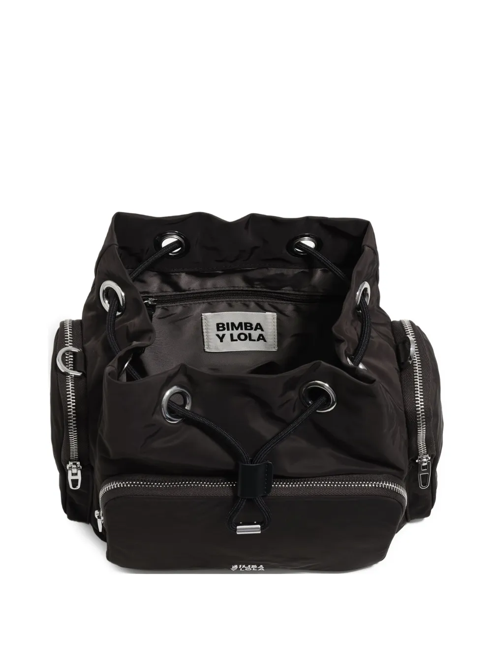 Bimba y Lola ドローストリング バケットバッグ - ブラック Bimba y Lola ドローストリング バケットバッグ - ブラック