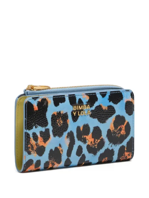 Bimba y Lola textured leopard print purse
