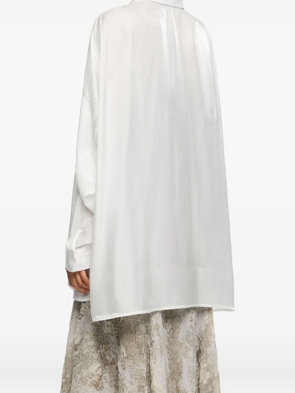 Bimba y Lola T-shirt met verlaagde schouders Wit