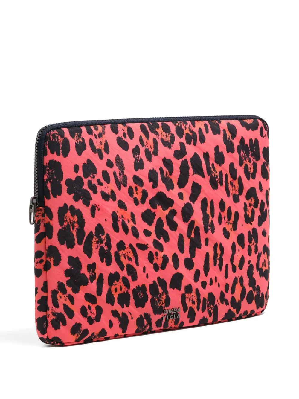 Bimba y Lola leopard-print laptop sleeve | Pink | Image 1