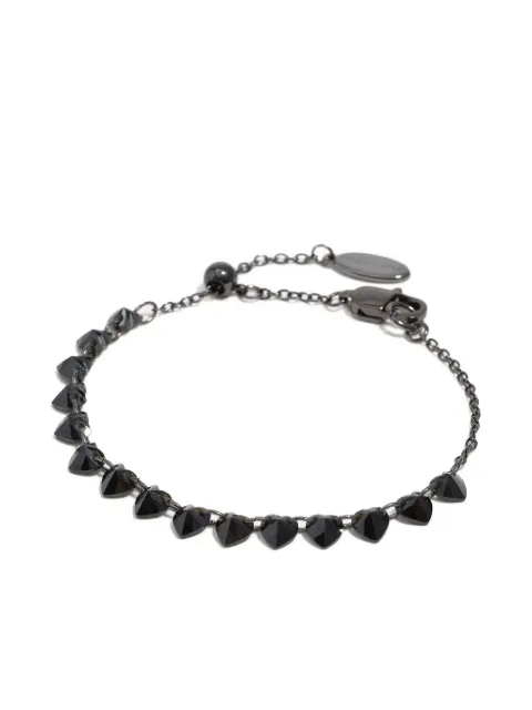 Bimba y Lola heart-shaped crystals bracelet