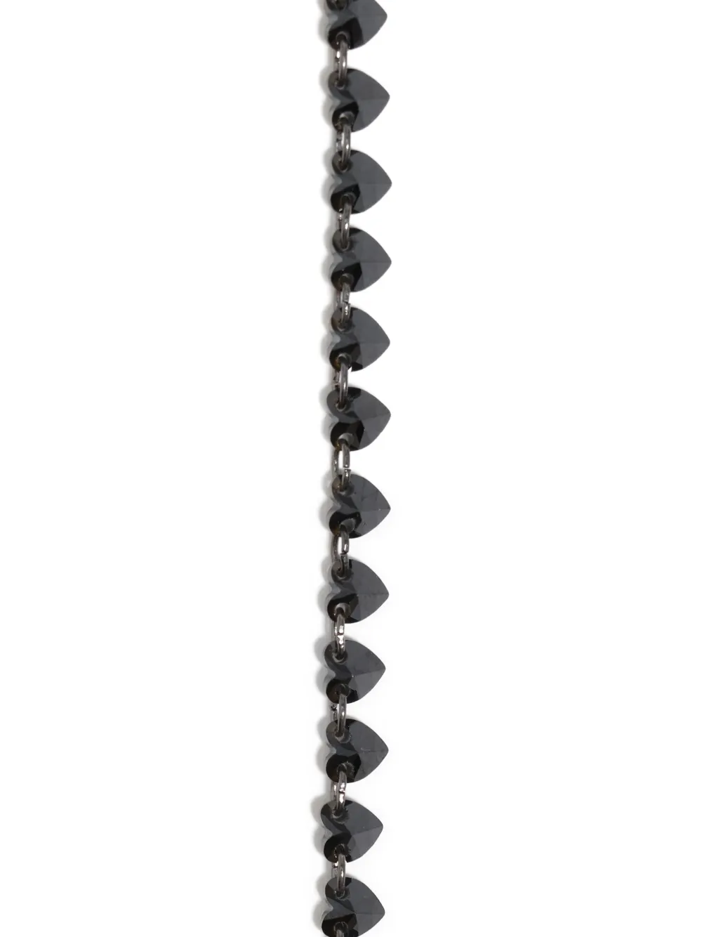 Bimba y Lola Armband met hartvormig kristallen - Zwart