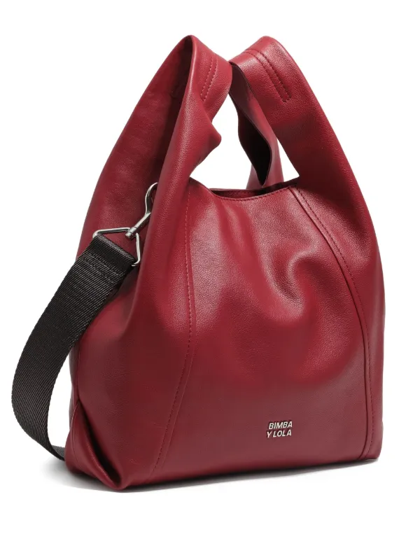 Bolso Piel Rojo Bimba Y Lola Bimba Y Lola Bolsa De Hombro De Piel