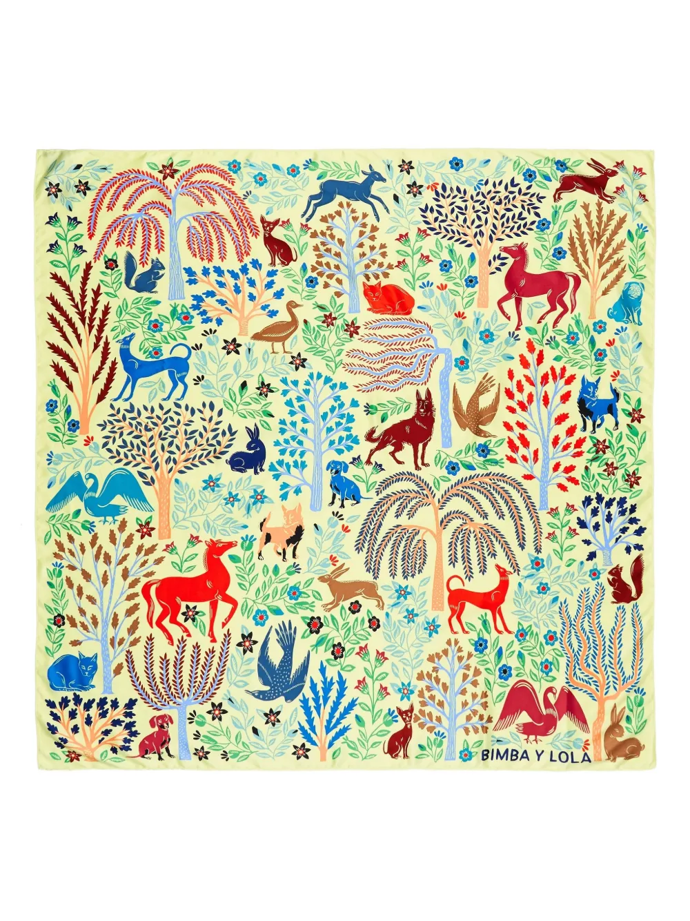 Bimba y Lola mascada estampada | verde | Image 1