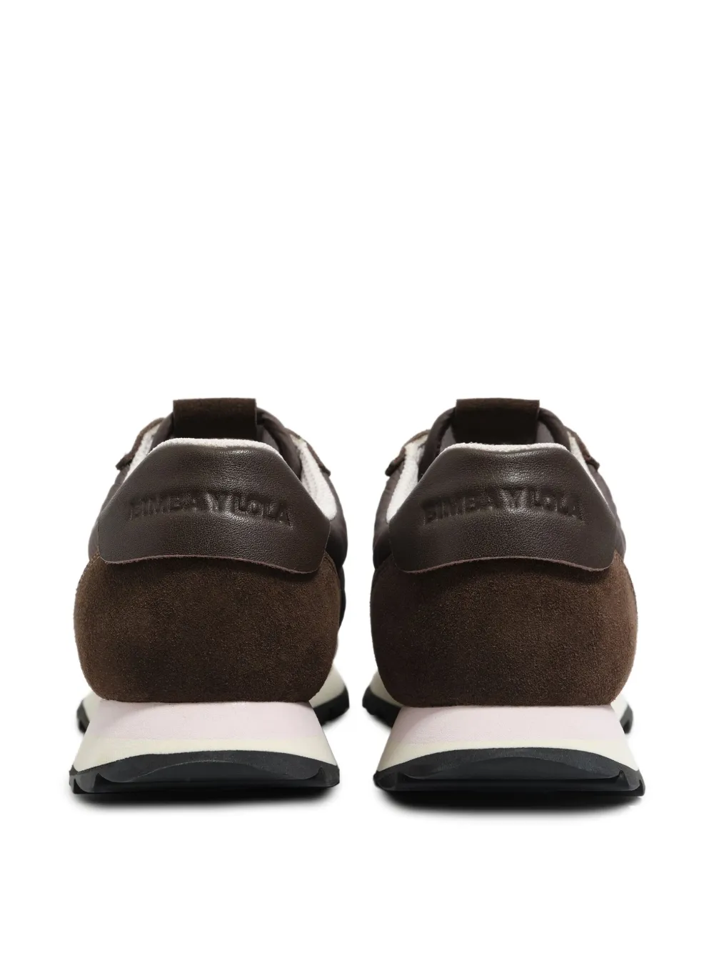 Bimba y Lola scalloped suede trainers Brown