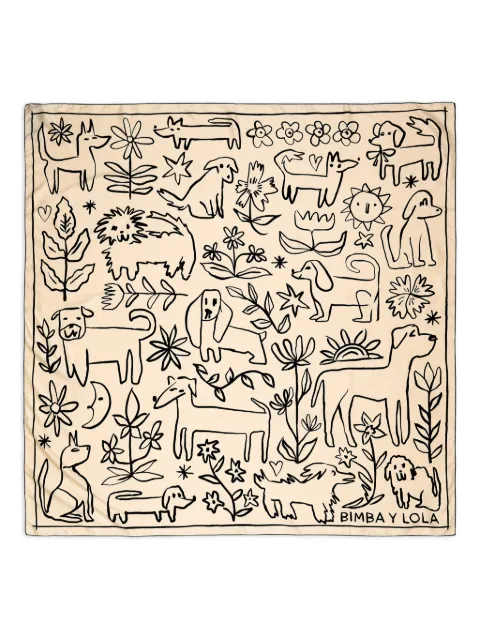 Bimba y Lola all-over print scarf
