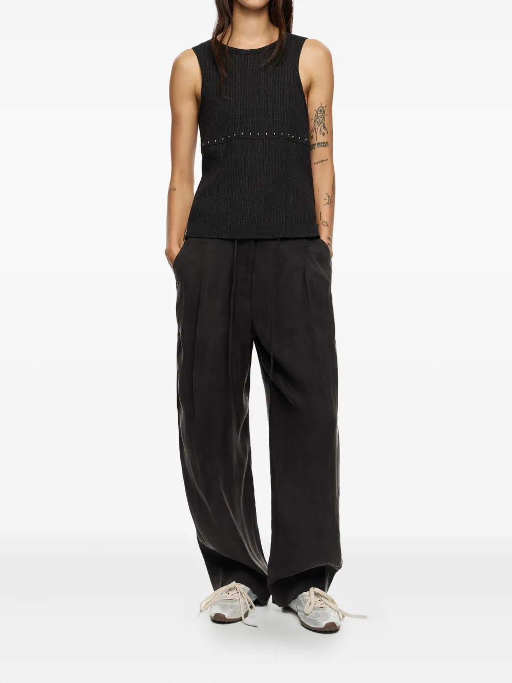 Bimba y Lola Broek met trekkoord - Zwart