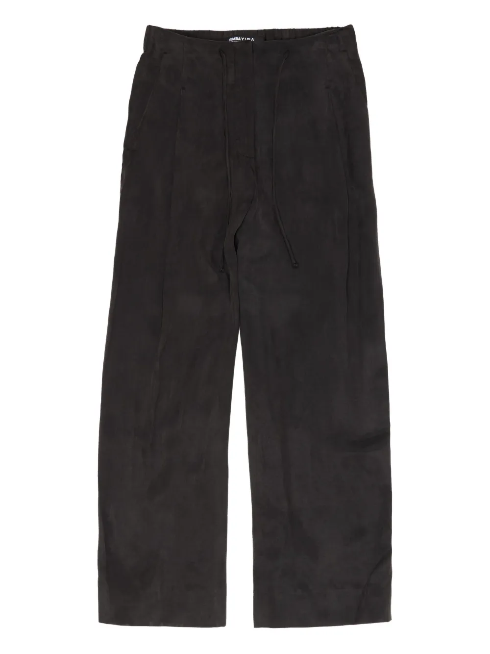 Bimba y Lola pleated drawstring trousers | Black | Image 1