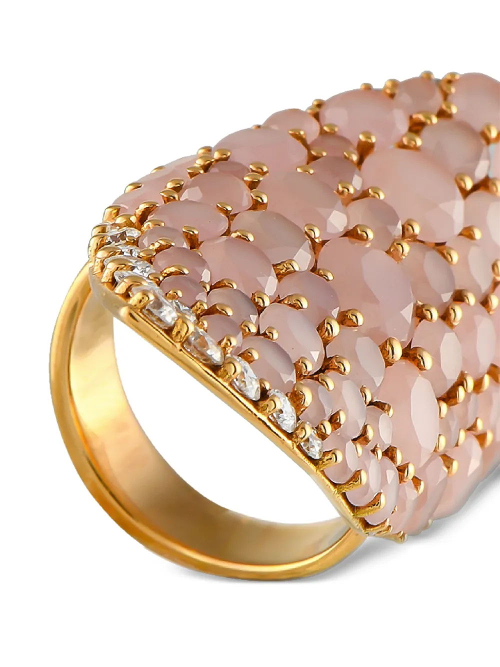 Pre-owned Pasquale Bruni 18kt Yellow Gold Quartz Ring